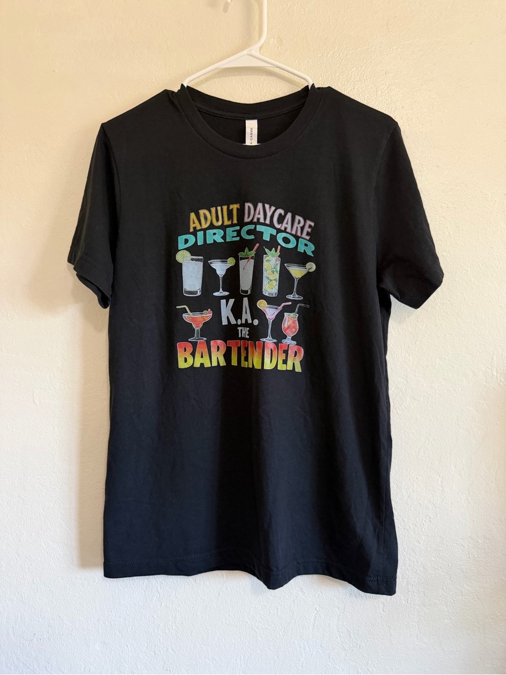 Bella Canvas Black Bartender Graphic T-shirt